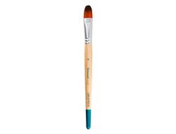 Pincel para pintura acrilica y acuarela liderpapel n 16 punta filbert / lengua gato de pelo sintetico certificado