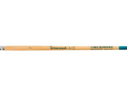 Pincel para pintura acrilica y acuarela liderpapel n 2 punta filbert / lengua gato de pelo sintetico certificado