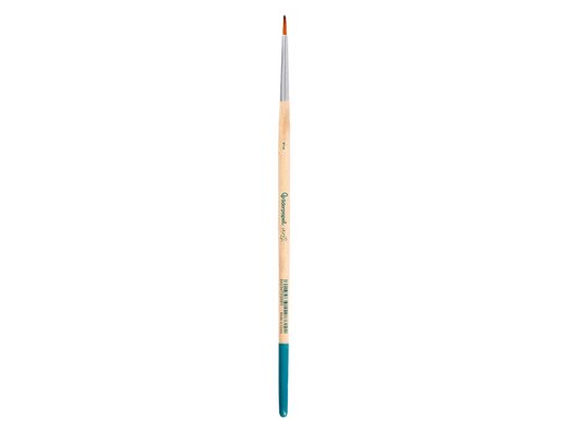 Pincel para pintura acrilica y acuarela liderpapel n 2 punta redonda de pelo sintetico certificado fsc