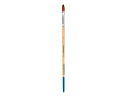 Pincel para pintura acrilica y acuarela liderpapel n 4 punta filbert / lengua gato de pelo sintetico certificado