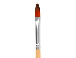 Pincel para pintura acrilica y acuarela liderpapel n 4 punta filbert / lengua gato de pelo sintetico certificado