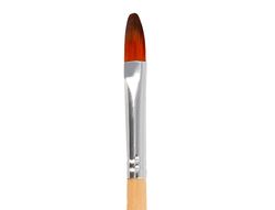 Pincel para pintura acrilica y acuarela liderpapel n 5 punta filbert / lengua gato de pelo sintetico certificado
