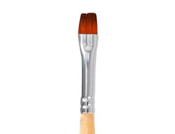 Pincel para pintura acrilica y acuarela liderpapel n 5 punta plana de pelo sintetico certificado fsc