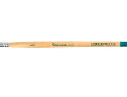 Pincel para pintura acrilica y acuarela liderpapel n 5 punta plana de pelo sintetico certificado fsc