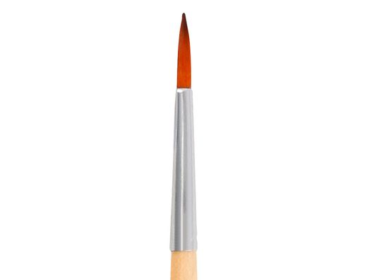 Pincel para pintura acrilica y acuarela liderpapel n 7 punta redonda de pelo sintetico certificado fsc