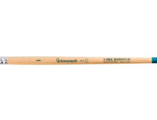 Pincel para pintura acrilica y acuarela liderpapel n 8 punta filbert / lengua gato de pelo sintetico certificado