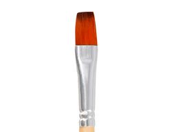Pincel para pintura acrilica y acuarela liderpapel n 9 punta plana de pelo sintetico certificado fsc