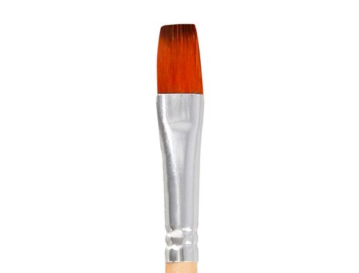 Pincel para pintura acrilica y acuarela liderpapel n 9 punta plana de pelo sintetico certificado fsc