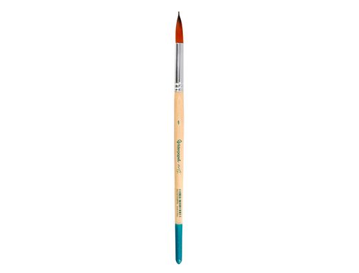 Pincel para pintura acrilica y acuarela liderpapel n 9 punta redonda de pelo sintetico certificado fsc