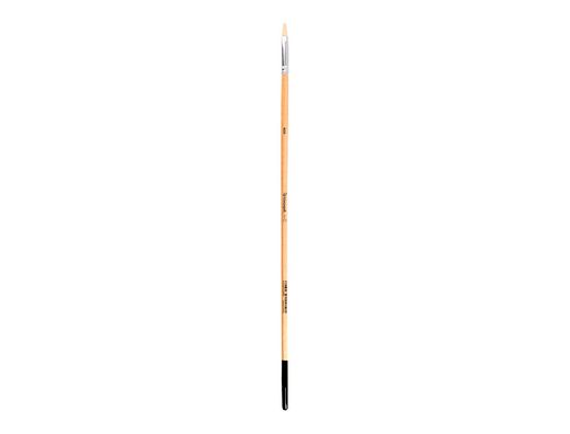Pincel para pintura al oleo y acrilica liderpapel n 0 punta plana de pelo de cerda certificado fsc