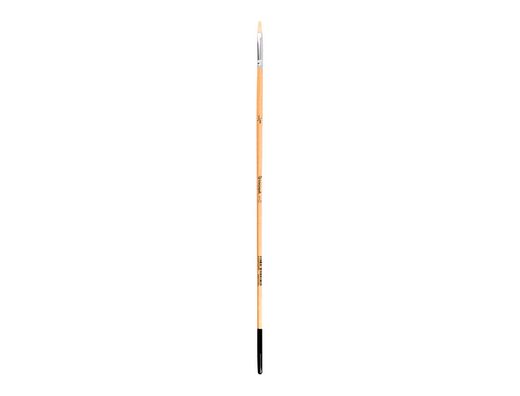 Pincel para pintura al oleo y acrilica liderpapel n 000 punta plana de pelo de cerda certificado fsc