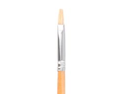 Pincel para pintura al oleo y acrilica liderpapel n 000 punta plana de pelo de cerda certificado fsc