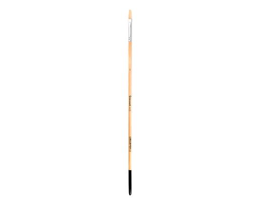 Pincel para pintura al oleo y acrilica liderpapel n 1 punta plana de pelo de cerda certificado fsc