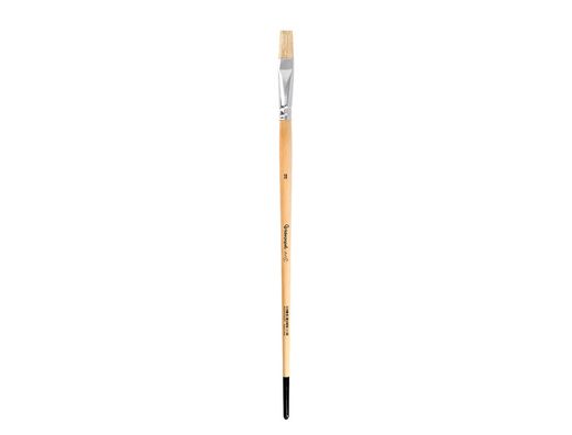 Pincel para pintura al oleo y acrilica liderpapel n 10 punta plana de pelo de cerda certificado fsc