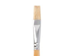 Pincel para pintura al oleo y acrilica liderpapel n 10 punta plana de pelo de cerda certificado fsc
