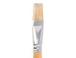 Pincel para pintura al oleo y acrilica liderpapel n 13 punta plana de pelo de cerda certificado fsc