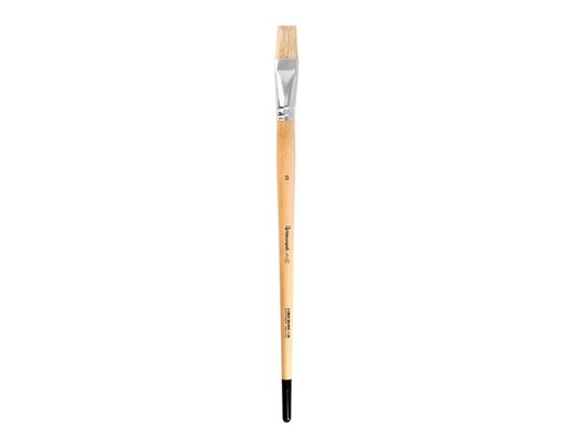Pincel para pintura al oleo y acrilica liderpapel n 15 punta plana de pelo de cerda certificado fsc