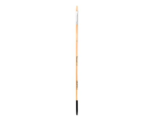 Pincel para pintura al oleo y acrilica liderpapel n 2 punta plana de pelo de cerda certificado fsc