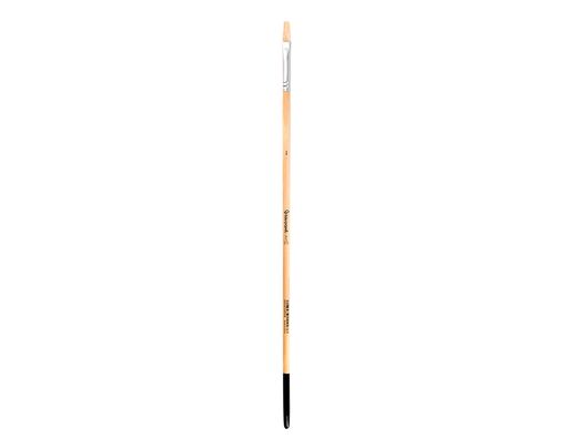 Pincel para pintura al oleo y acrilica liderpapel n 3 punta plana de pelo de cerda certificado fsc