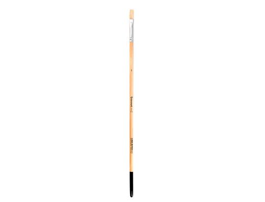Pincel para pintura al oleo y acrilica liderpapel n 5 punta plana de pelo de cerda certificado fsc