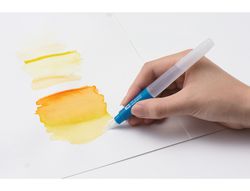Pincel tombow water brush con deposito rellenable punta plana blister de 1 unidad