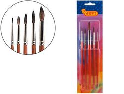 Pinceles Acuarela Jovi Blister de 5 Unidades Surtidas