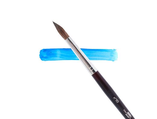 Pinceles Acuarela Liderpapel Nº 10 -Virola Cromada Pelo Engomado