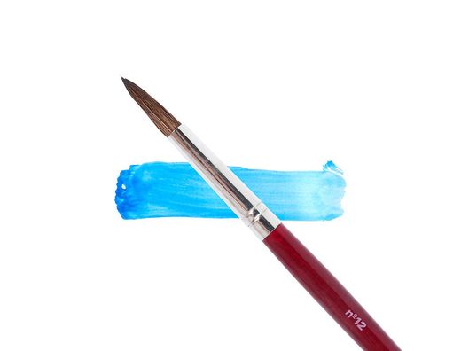 Pinceles Acuarela Liderpapel Nº 12 -Virola Cromada Pelo Engomado