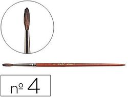 Pinceles Acuarela Liderpapel Nº 4 -Virola Cromada Pelo Engomado