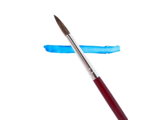 Pinceles Acuarela Liderpapel Nº 7 -Virola Cromada Pelo Engomado