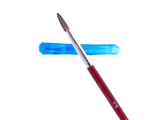 Pinceles Acuarela Liderpapel Nº 9 -Virola Cromada Pelo Engomado