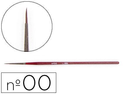 Pinceles Acuarela Liderpapel Nº00 -Virola Cromada Pelo Engomado