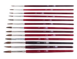 Pinceles Acuarela Liderpapel Nº2 -Virola Cromada Pelo Engomado