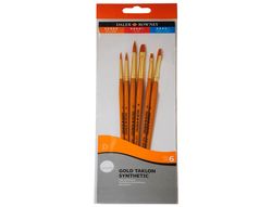 Pinceles daler rowney simply art sintentico mango corto dorado blister de 6 unidades