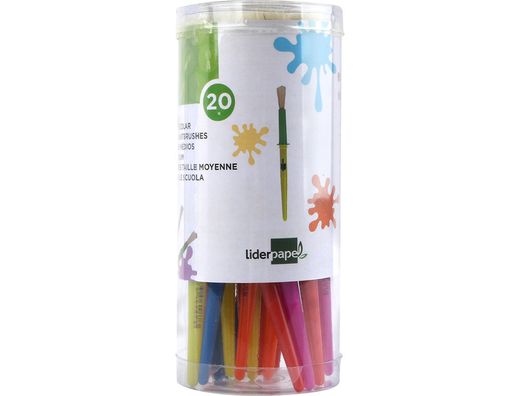 Pinceles escolares liderpapel mediano