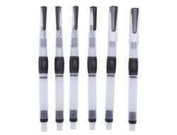 Pinceles liderpapel recargables para productos acuarelables set de 6 unidadesgrosor puntas surtidas