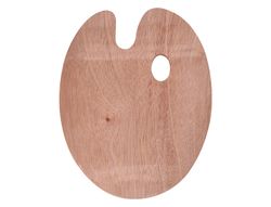 Pinceles sinteticos liderpapel pack de 12 unidades con puntas y tamańos surtidos + paleta de madera