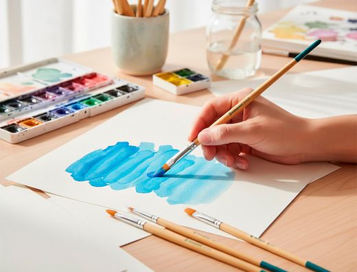 Pinceles sinteticos liderpapel puntas y tamańos surtidos bolsa de10 unidades certificado fsc