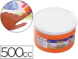 Pintura A Dedos Jovi 500 Cc Naranja