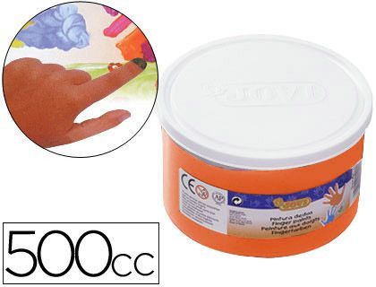 Pintura A Dedos Jovi 500 Cc Naranja