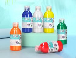 Pintura acrilica liderpapel bote de 250 ml cian