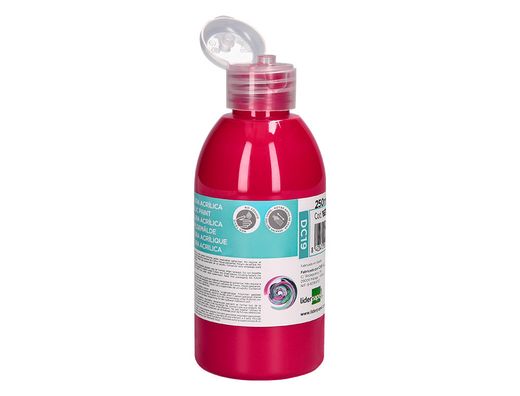 Pintura acrilica liderpapel bote de 250 ml magenta