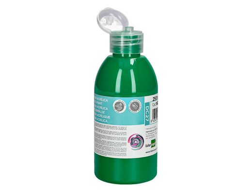 Pintura acrilica liderpapel bote de 250 ml verde oscuro