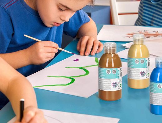 Pintura acrilica liderpapel bote de 250 ml verde