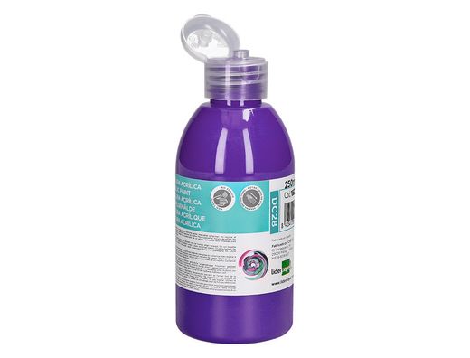 Pintura acrilica liderpapel bote de 250 ml violeta