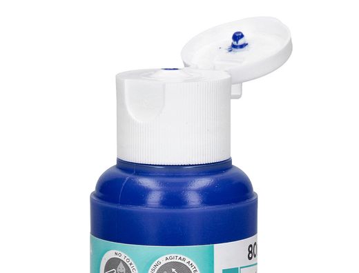 Pintura acrilica liderpapel bote de 80 ml azul ultramar