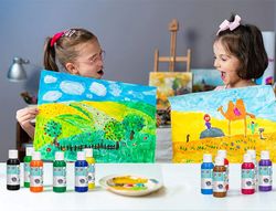 Pintura acrilica liderpapel bote de 80 ml cian