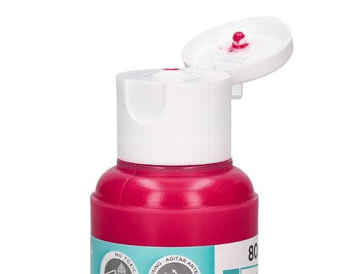 Pintura acrilica liderpapel bote de 80 ml magenta