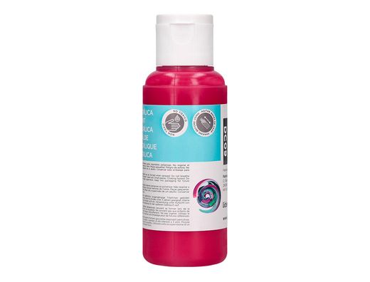 Pintura acrilica liderpapel bote de 80 ml magenta