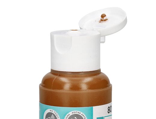 Pintura acrilica liderpapel bote de 80 ml marron
